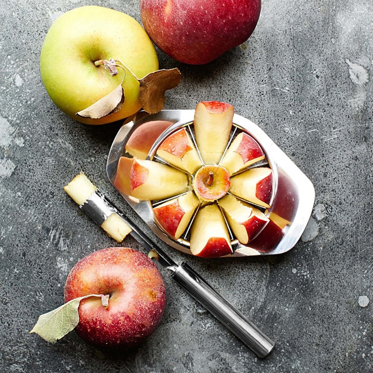 (Pack of 2) Stainless Steel Apple Cutter Slicer